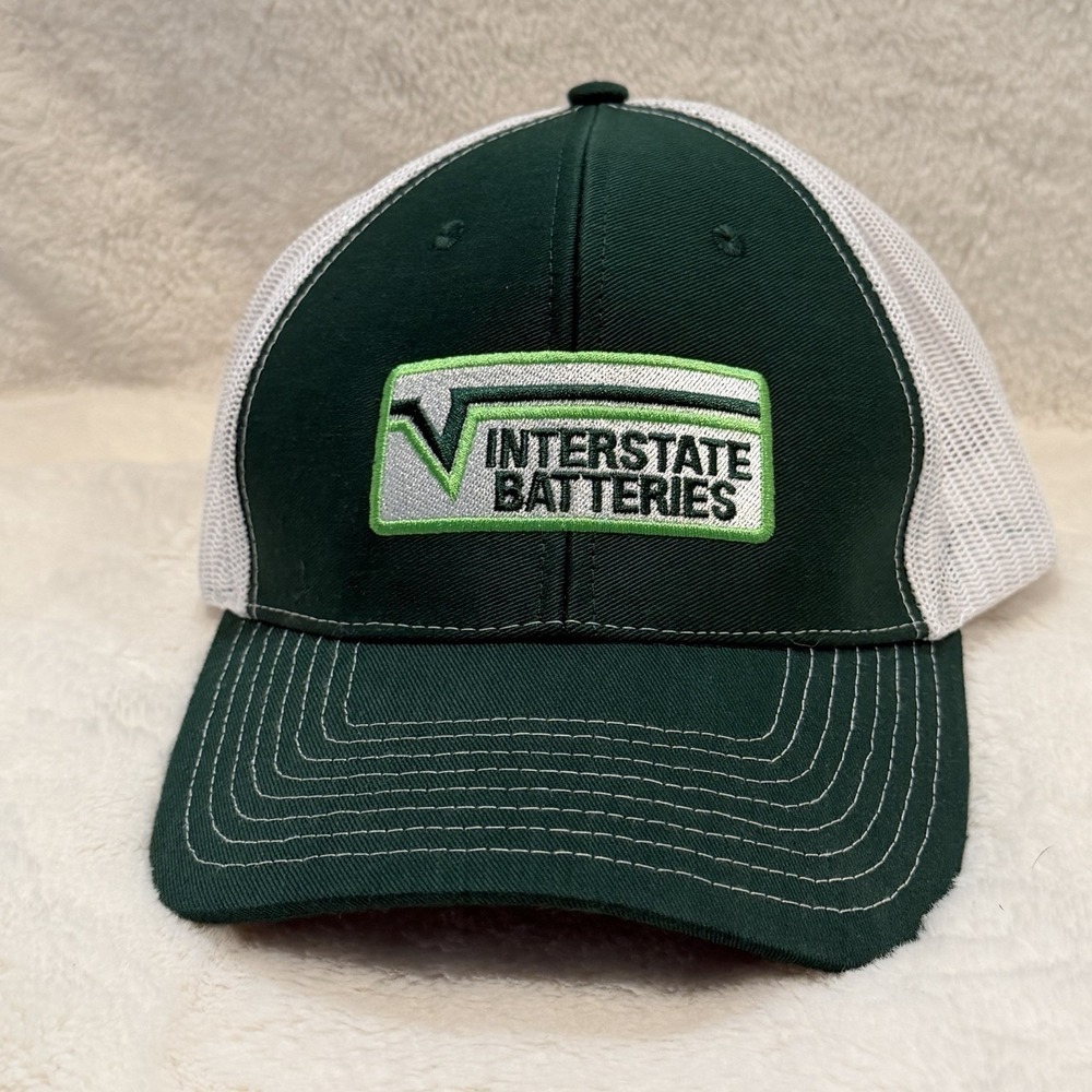 NEW Not Worn! Vintage Interstate Batteries NASCAR Snapback Trucker Hat Mesh Back